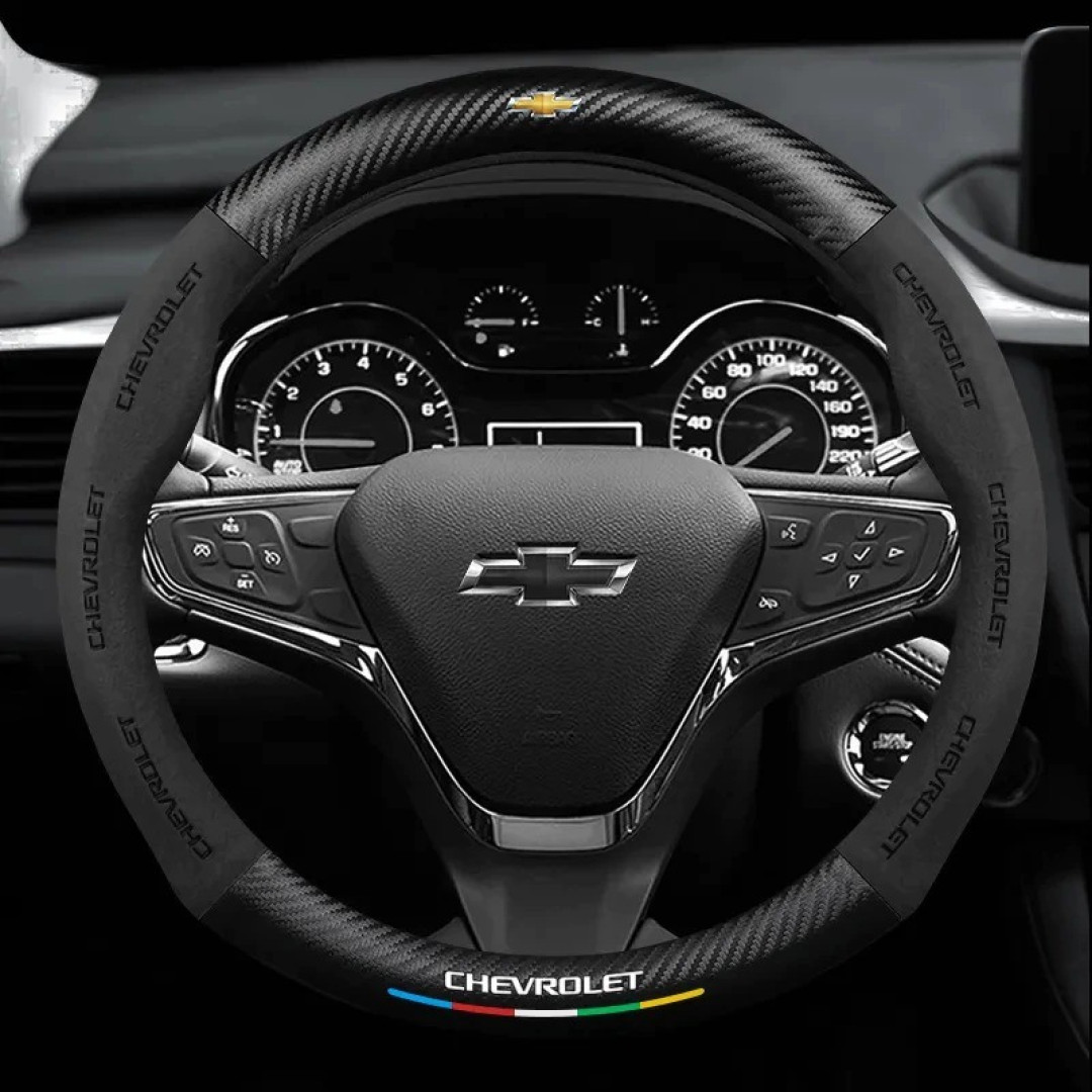 Capa De Volante Chevrolet Suede Anti-derrapante Ventilado 38cm